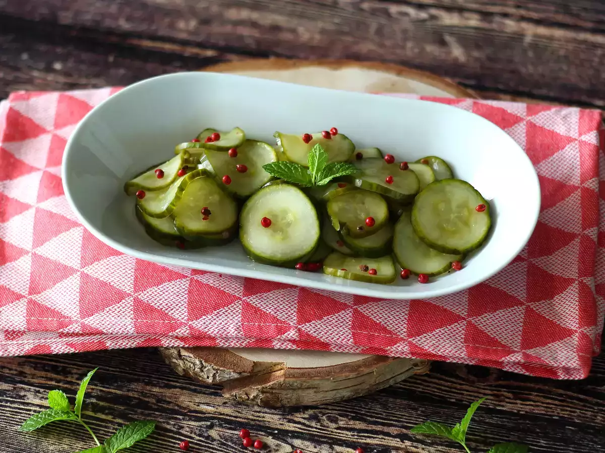 Mentimun asam manis: lauk yang cepat dan lezat untuk musim panas! - foto 3