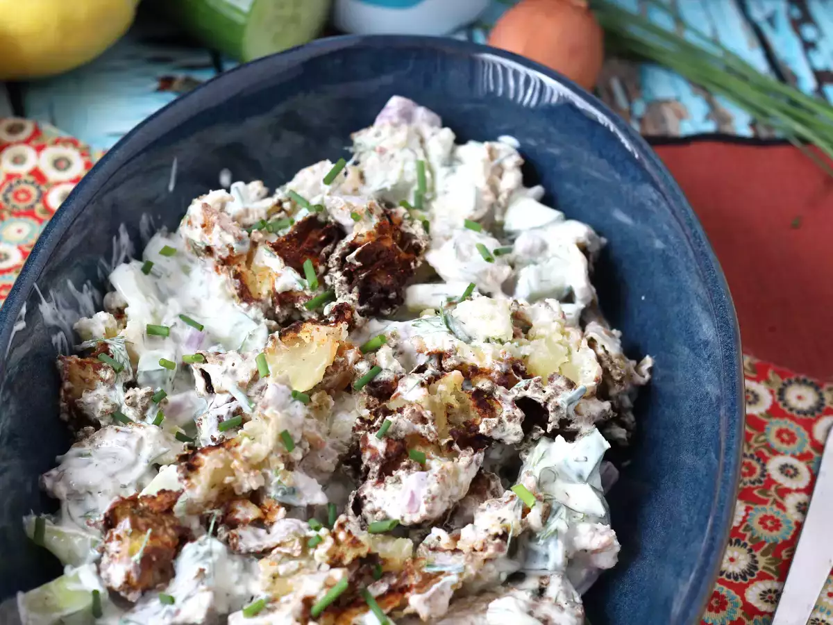 Mentimun dan salad kentang renyah - foto 3