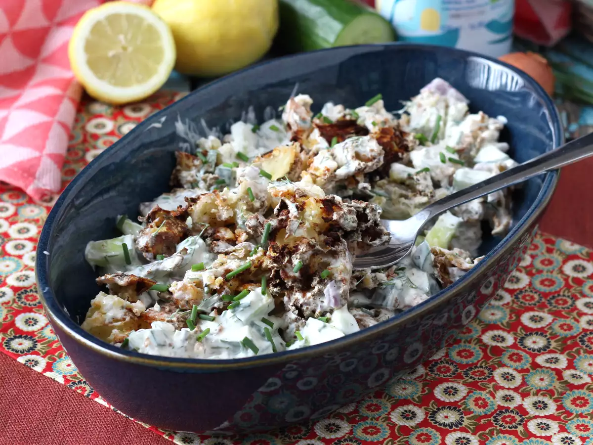 Mentimun dan salad kentang renyah - foto 4