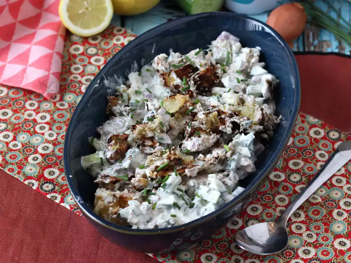 Mentimun dan salad kentang renyah - foto 7