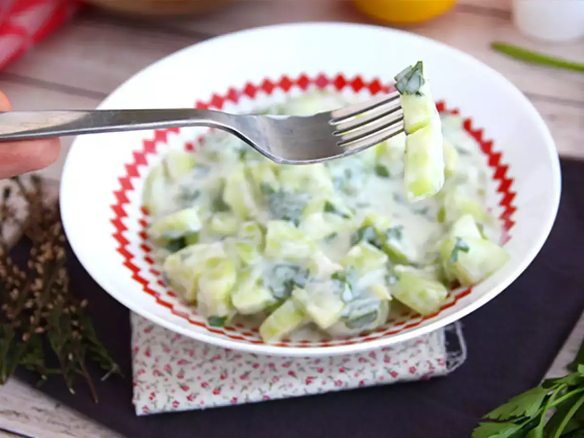 Mentimun dengan saus yoghurt - foto 4
