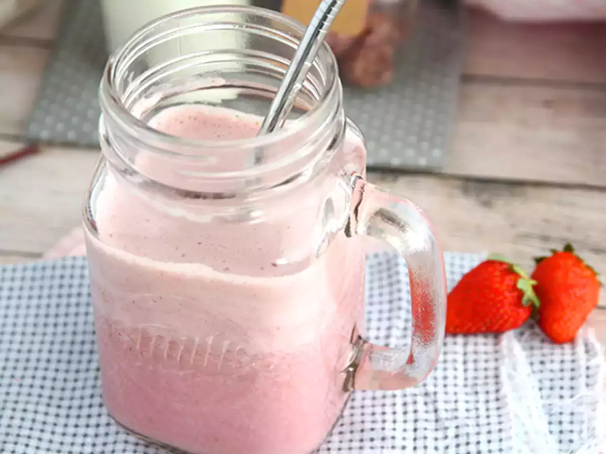 Milkshake buah merah vegan - foto 2