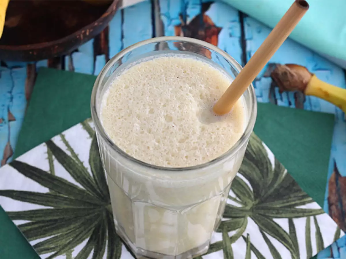 Milkshake pisang dan vanila - foto 4