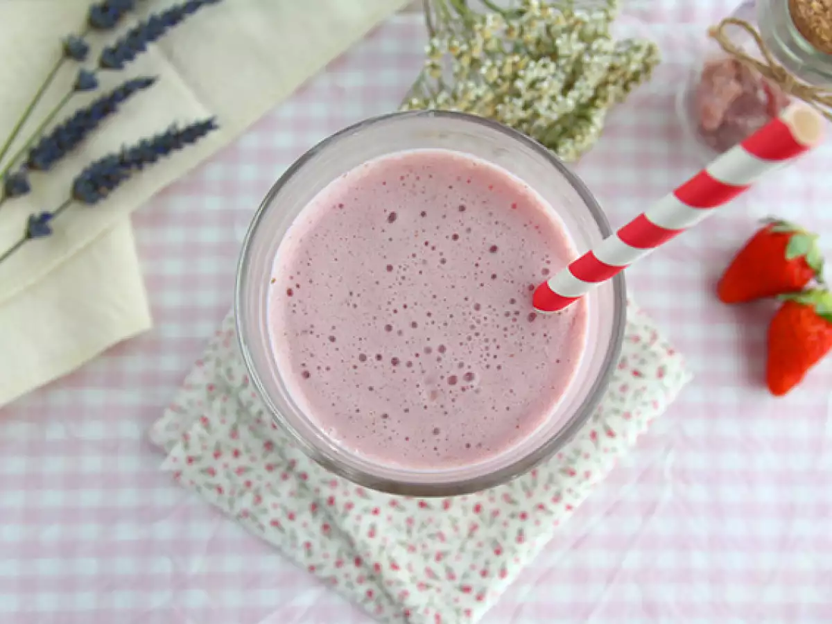 Milkshake Rasberi dan Stroberi - foto 4