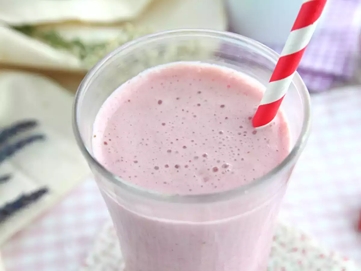 Milkshake raspberry dan stroberi - foto 2