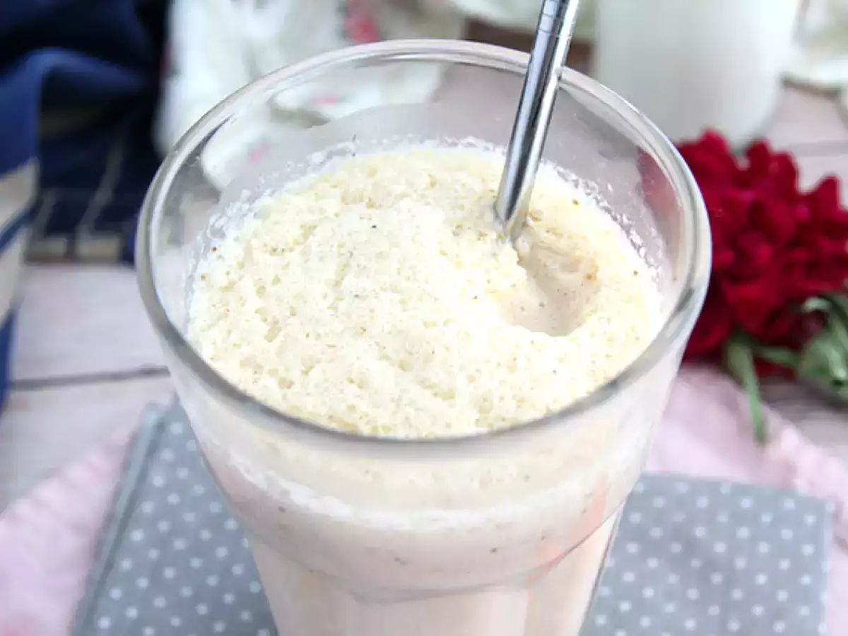 Milkshake stroberi dan vanila - foto 3