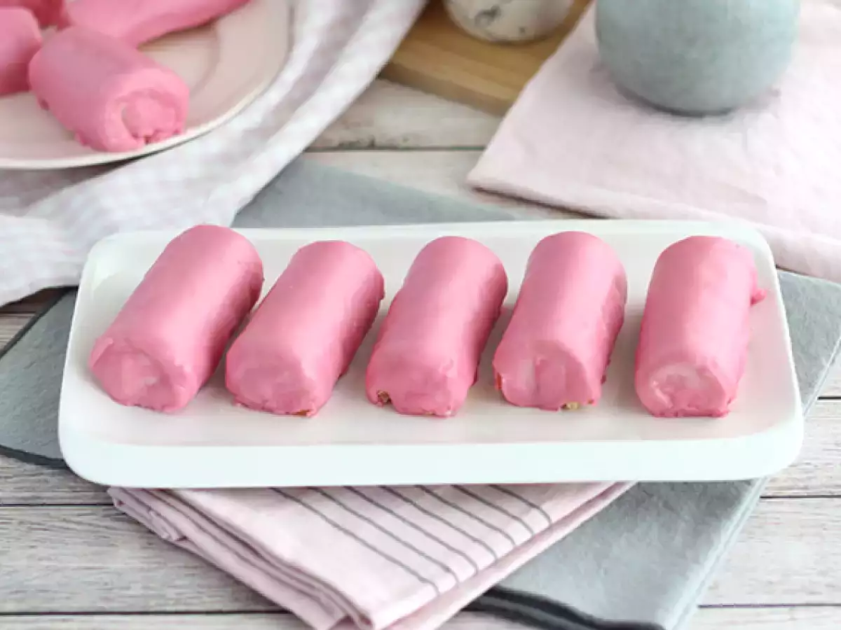 Mini Bolu Gulung Stroberi ala Pink Panther - foto 2