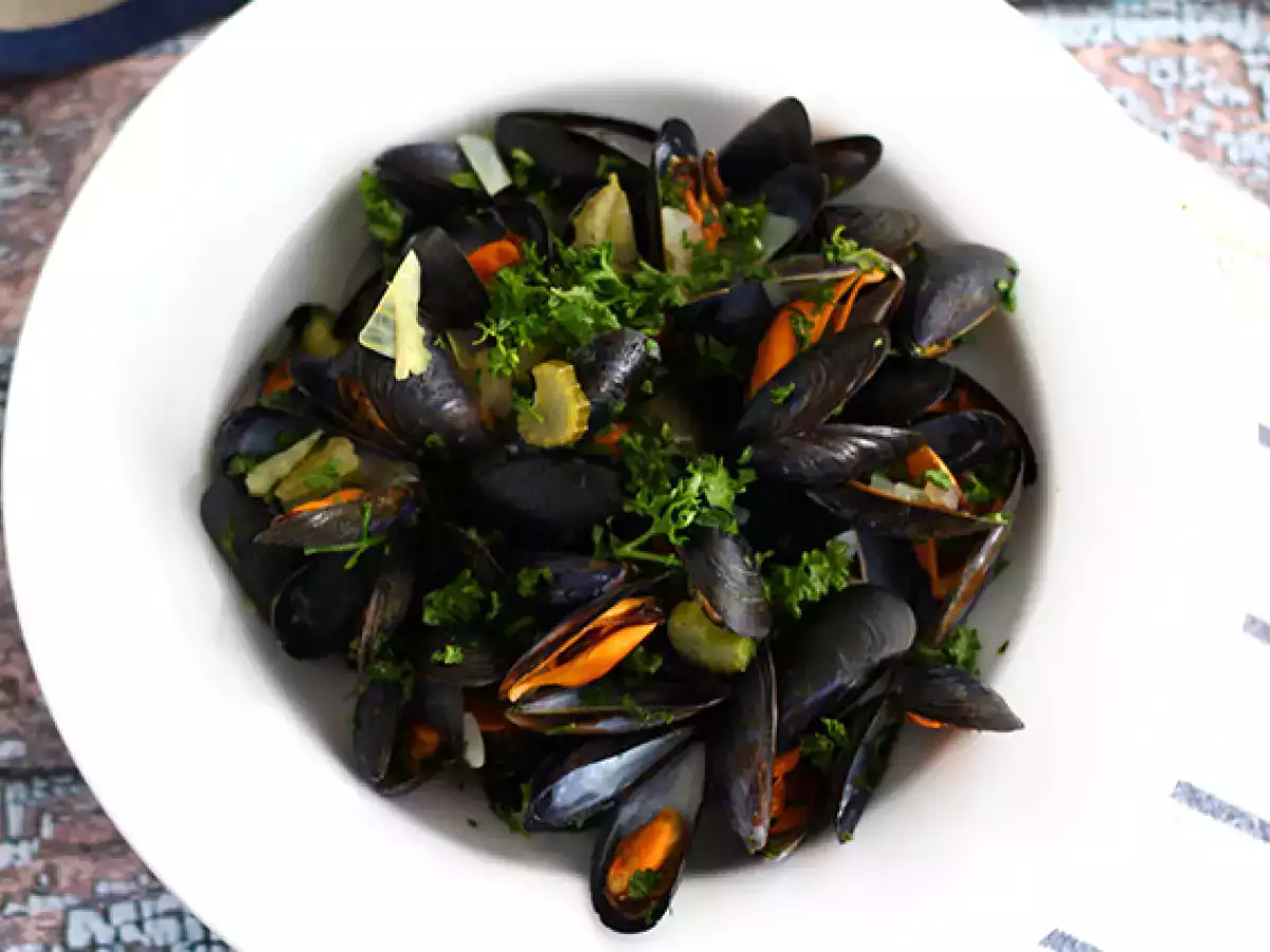Moules marinières, resep sederhana dan lezat - foto 3