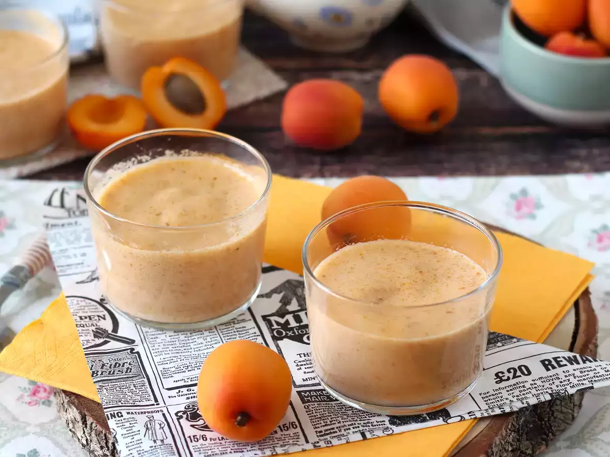 Mousse aprikot yang sangat mudah dibuat, tanpa perlu memasak dan hanya dengan beberapa bahan saja! - foto 4