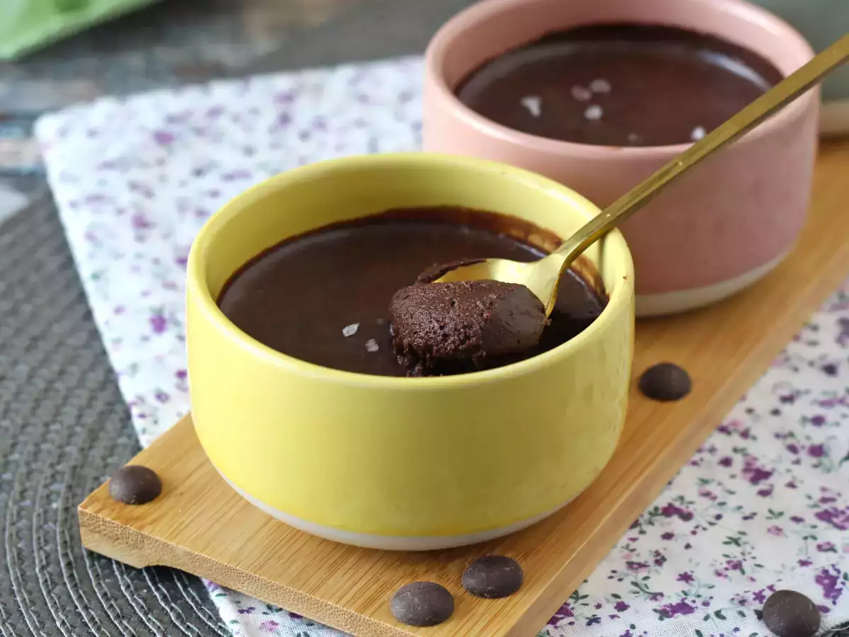Mousse cokelat yang sempurna, sangat lezat dengan sedikit rasa garam - foto 3
