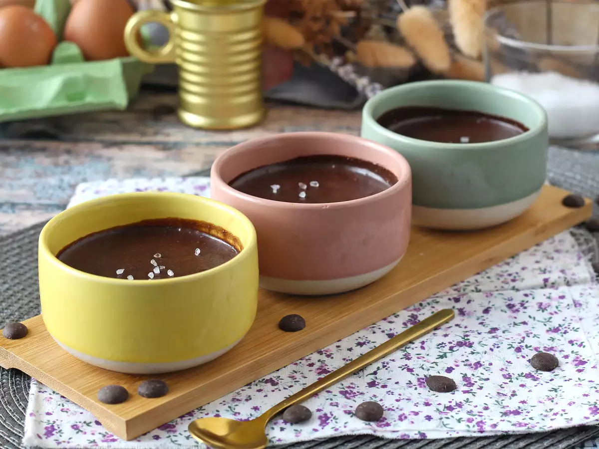 Mousse cokelat yang sempurna, sangat lezat dengan sedikit rasa garam - foto 5