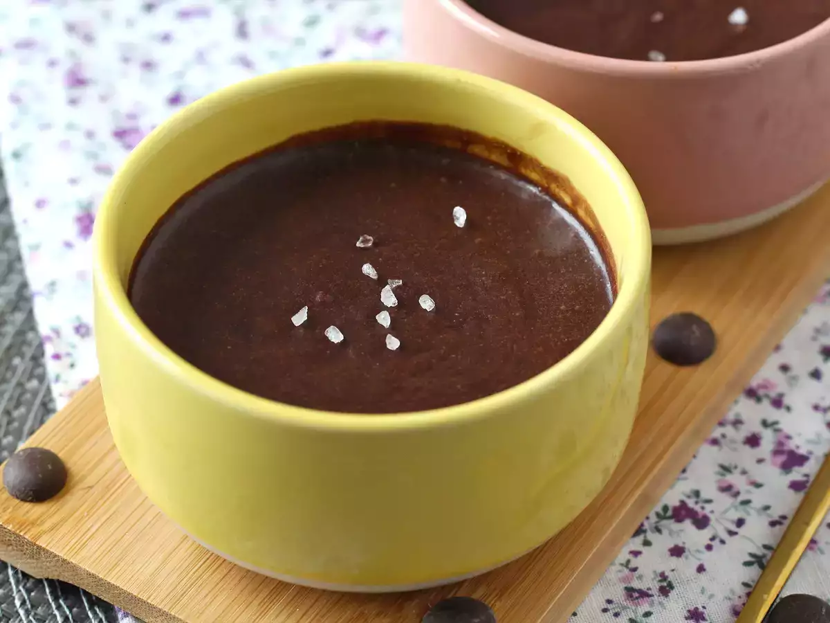 Mousse cokelat yang sempurna, sangat lezat dengan sedikit rasa garam - foto 8