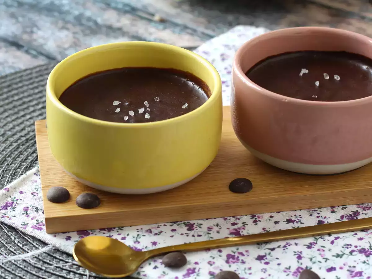 Mousse cokelat yang sempurna, sangat lezat dengan sedikit rasa garam - foto 10