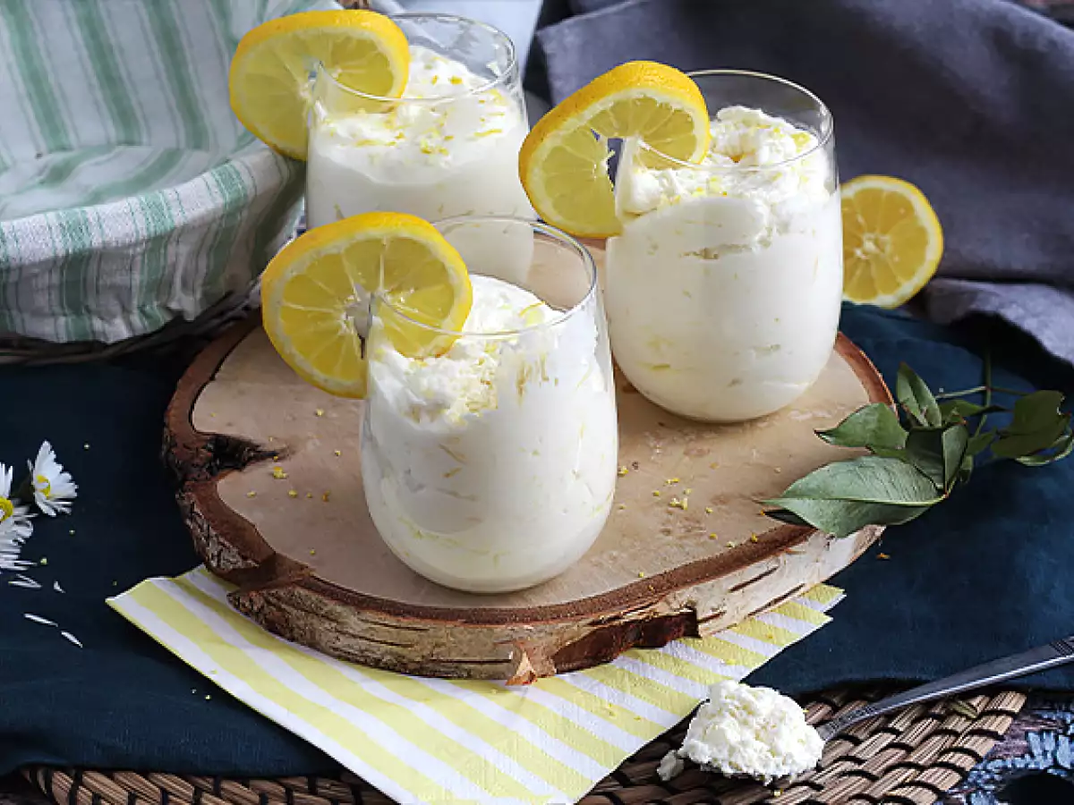Mousse lemon yang mudah - foto 4