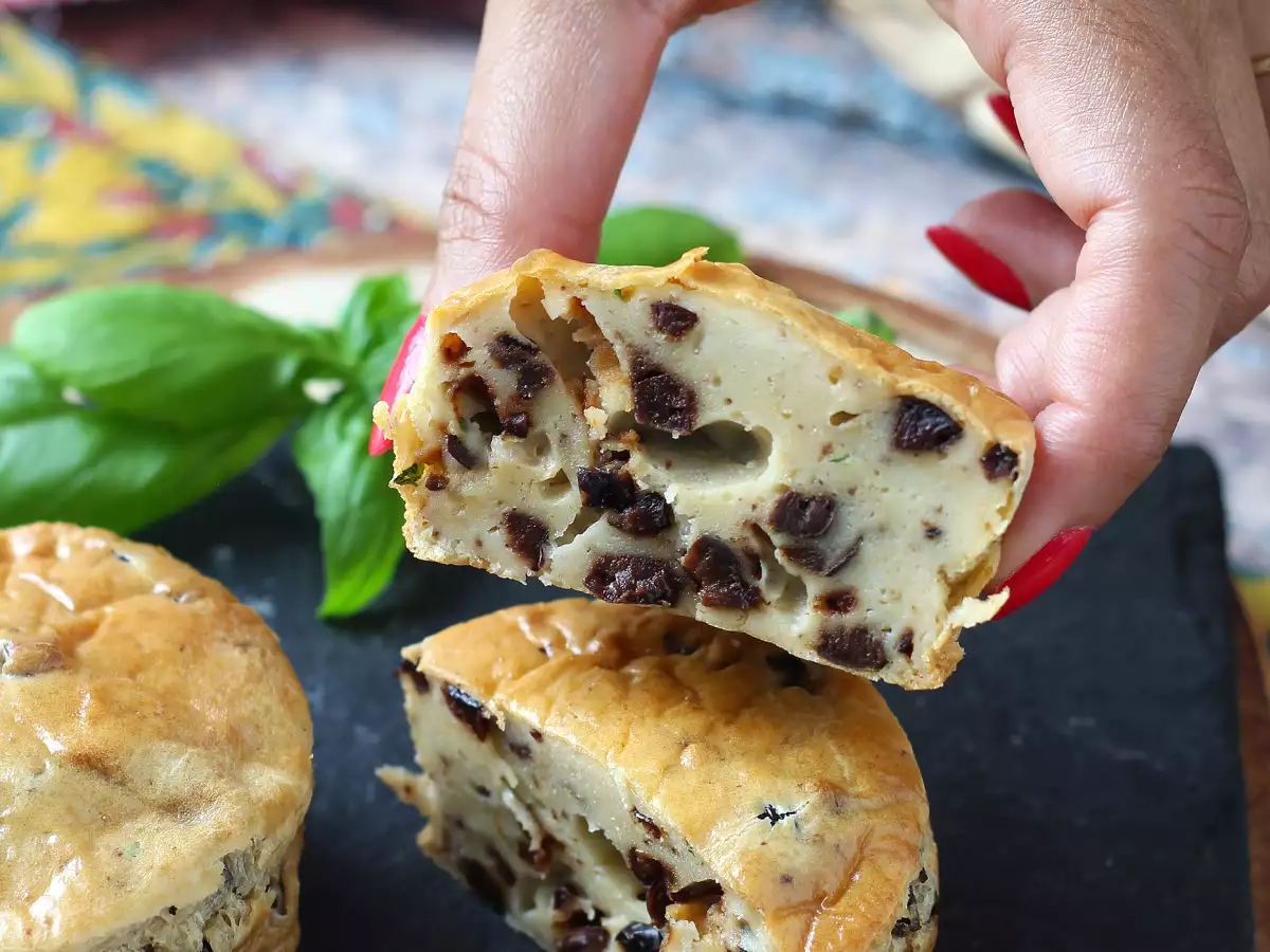 Muffin Asin Zaitun dan Philadelphia di Air Fryer - foto 2