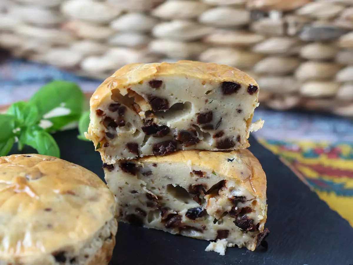 Muffin Asin Zaitun dan Philadelphia di Air Fryer - foto 4