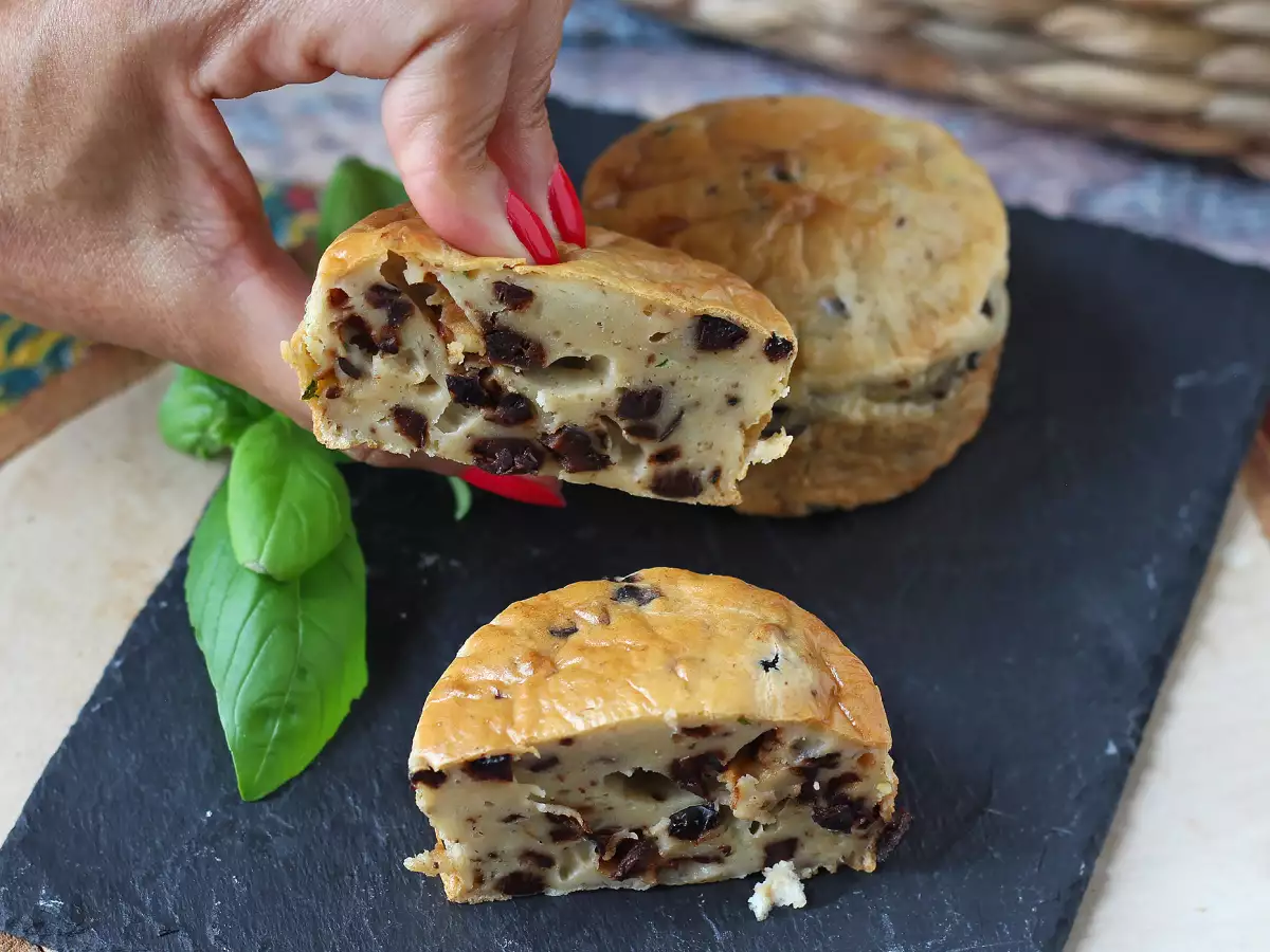 Muffin Asin Zaitun dan Philadelphia di Air Fryer - foto 7