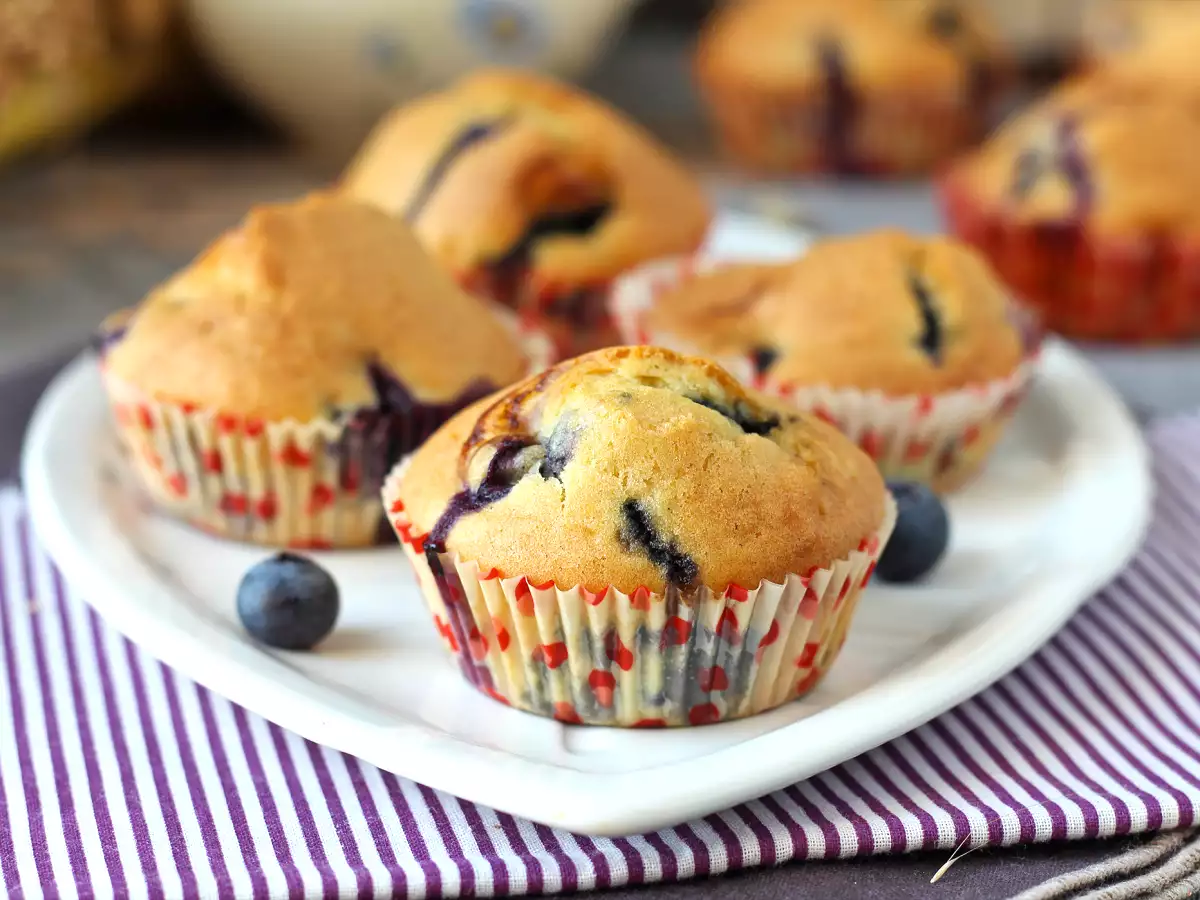 Muffin blueberry, versi mini dari pai Pyrenean! - foto 3