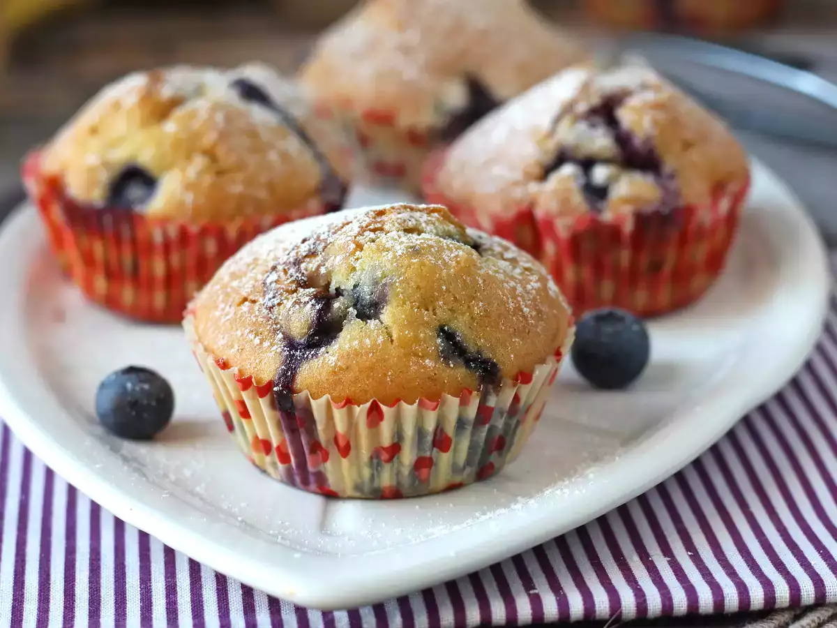 Muffin blueberry, versi mini dari pai Pyrenean! - foto 5
