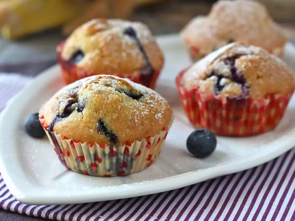 Muffin blueberry, versi mini dari pai Pyrenean! - foto 9