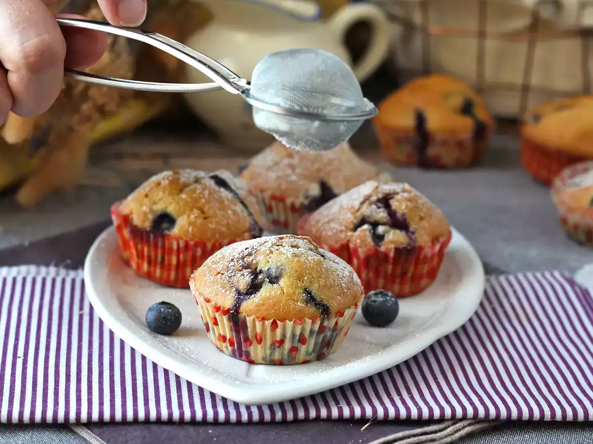 Muffin blueberry, versi mini dari pai Pyrenean! - foto 10