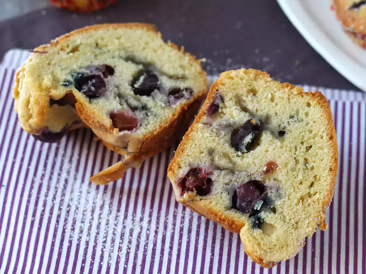 Muffin blueberry, versi mini dari pai Pyrenean! - foto 12