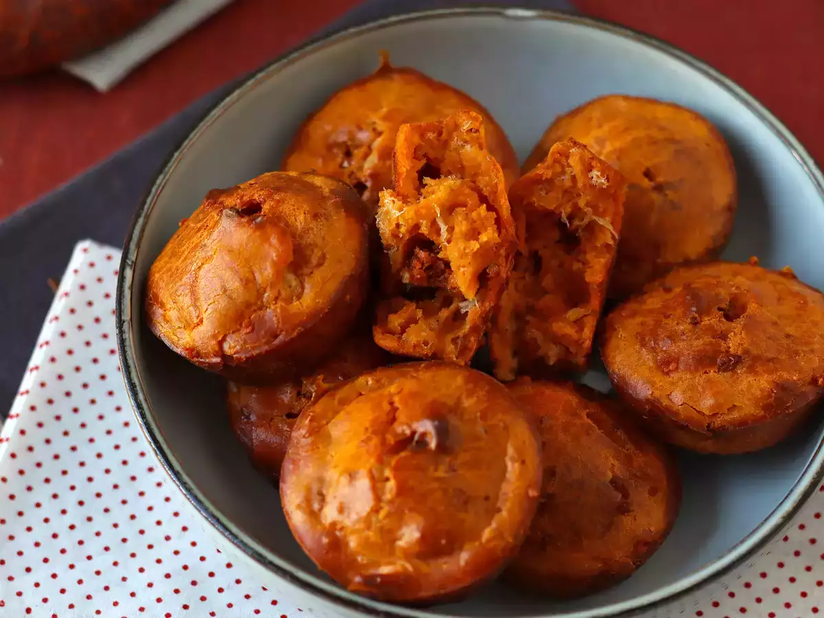 Muffin chorizo yang lembut dan pedas - foto 3