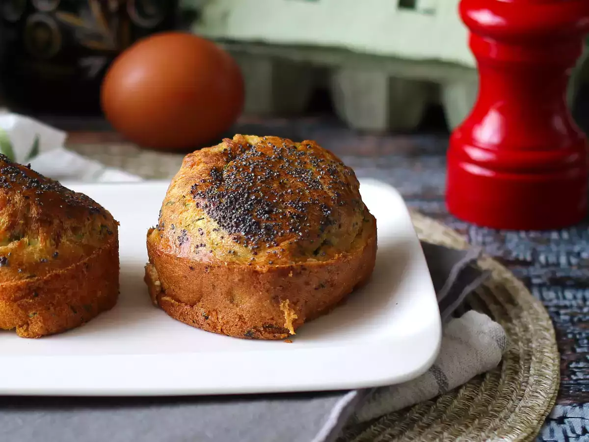 Muffin cukini dalam penggorengan udara: resep yang ringan dan lembut - foto 4