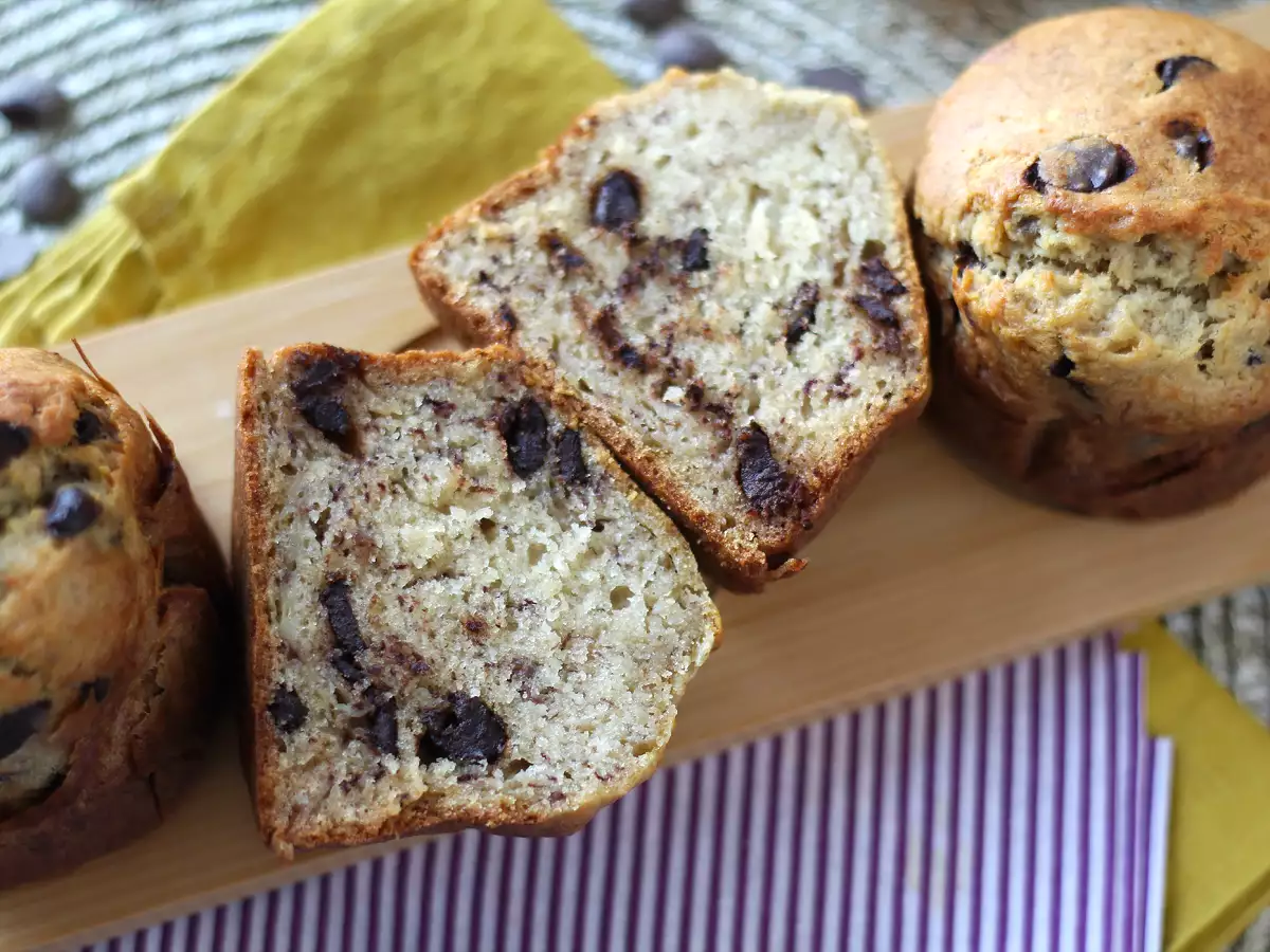 Muffin pisang dan chocolate chip ekstra gourmet - foto 2