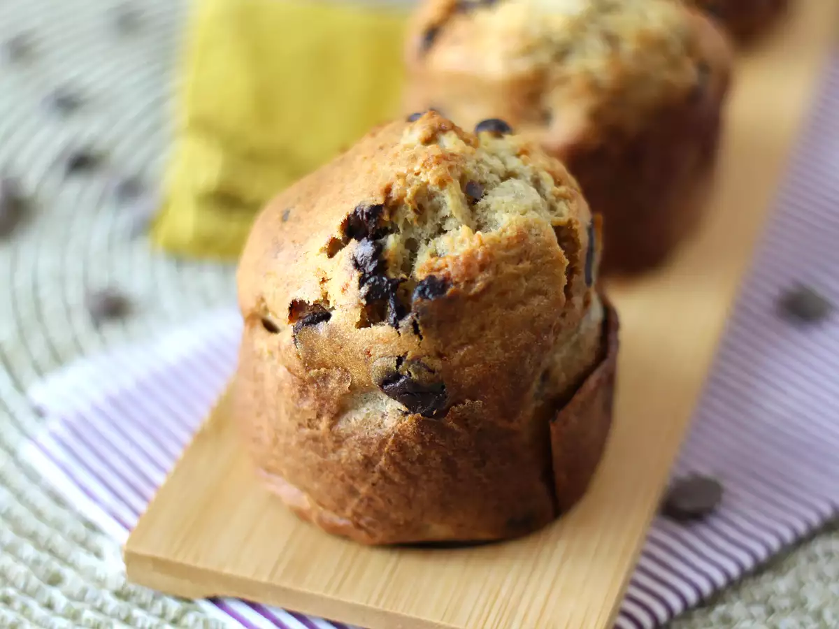 Muffin pisang dan chocolate chip ekstra gourmet - foto 3
