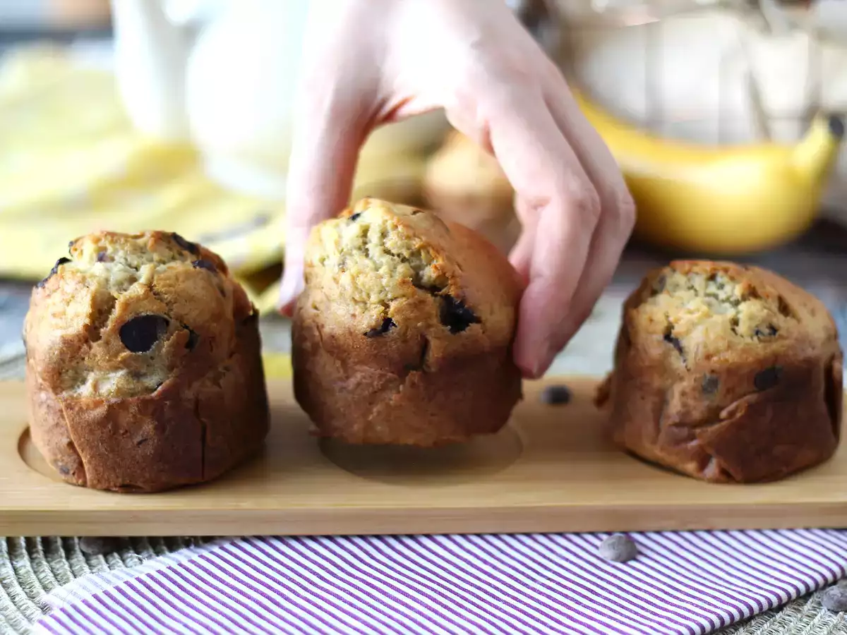 Muffin pisang dan chocolate chip ekstra gourmet - foto 7