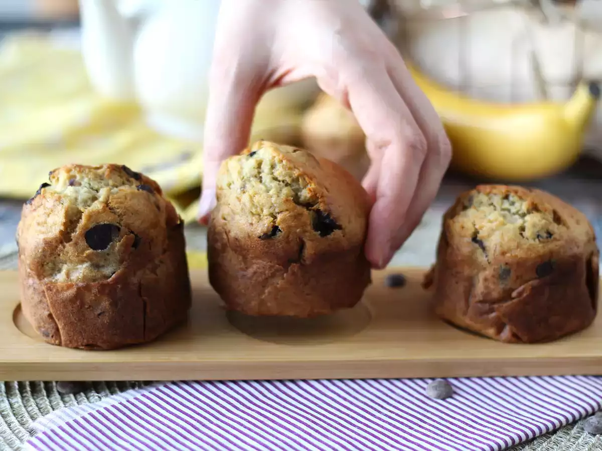 Muffin Pisang dengan Choco Chips yang Super Lezat - foto 7