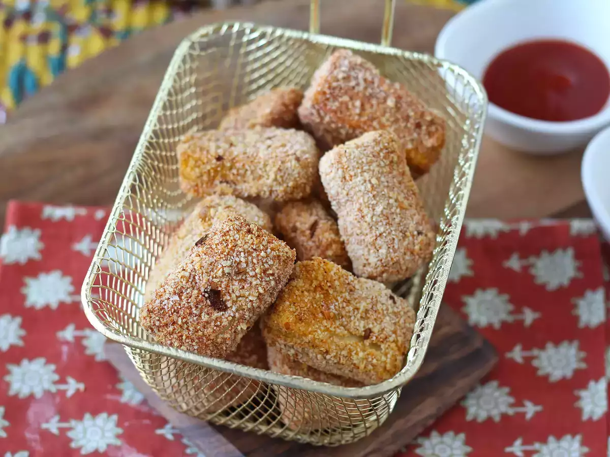 Nugget tahu yang dimasak dengan air fryer - foto 2