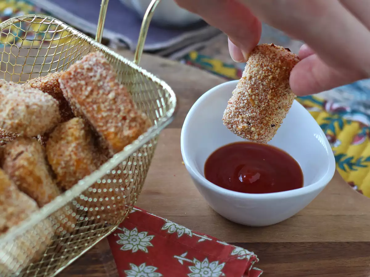 Nugget tahu yang dimasak dengan air fryer - foto 3