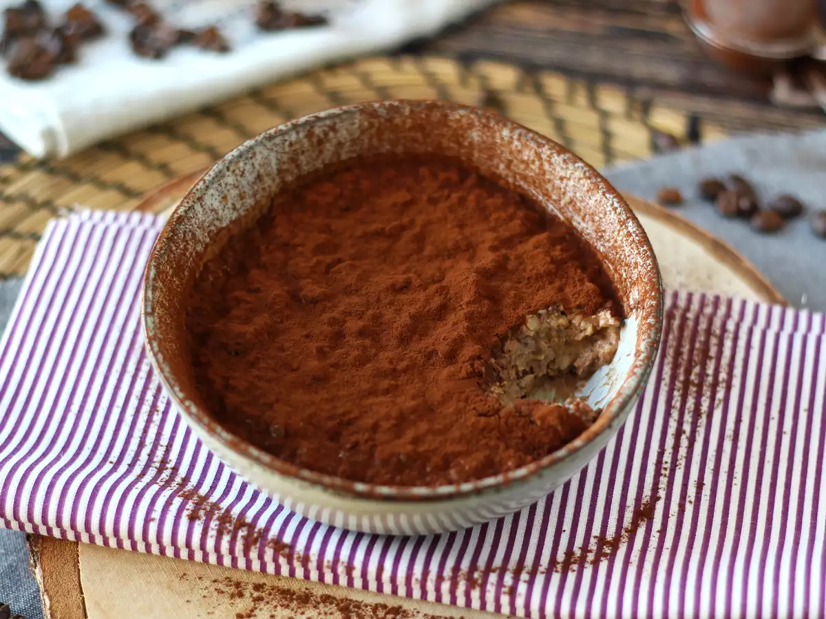 Oat semalam dengan rasa tiramisu, sarapan kopi dan cokelat yang sempurna! - foto 4