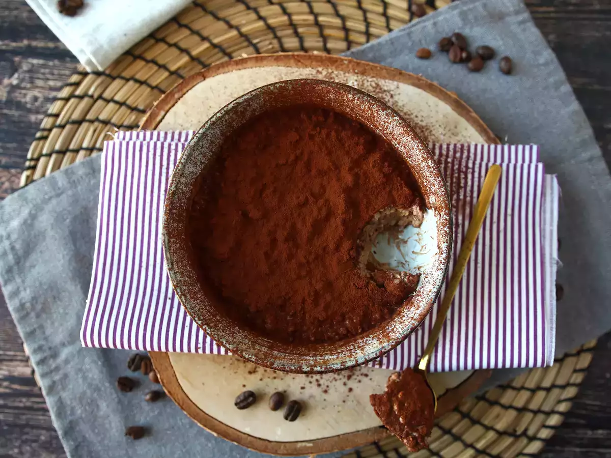 Oat semalam dengan rasa tiramisu, sarapan kopi dan cokelat yang sempurna! - foto 6