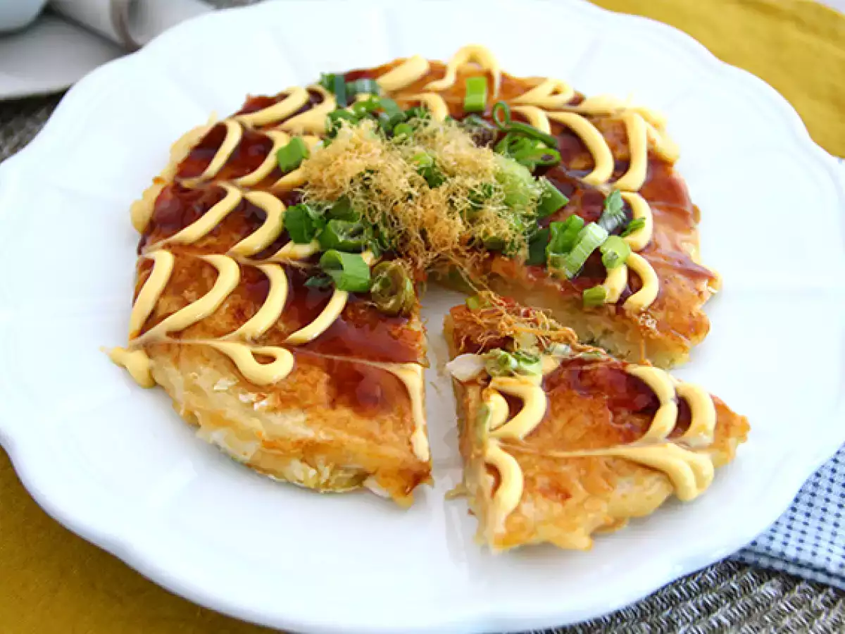 Okonomiyaki - telur dadar Jepang - foto 4