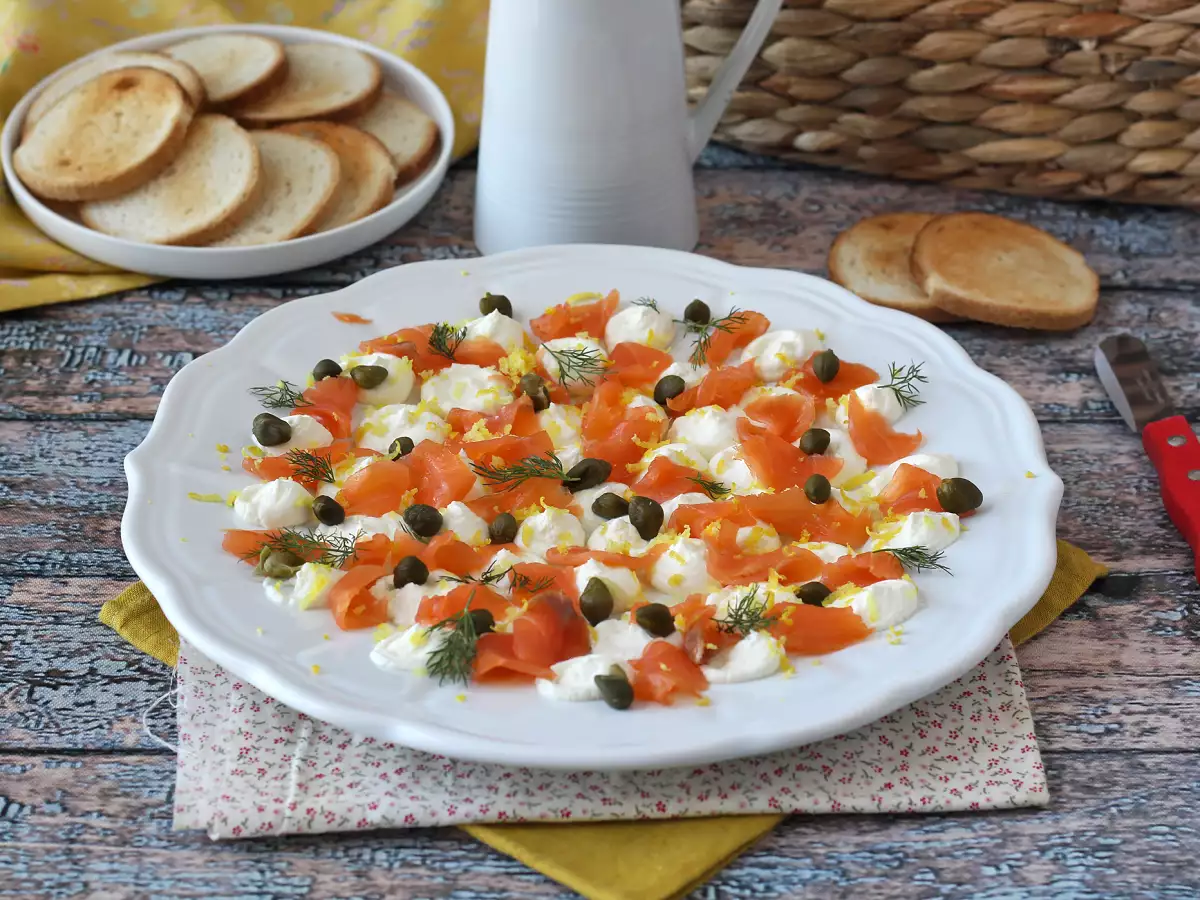 Olesan minuman beralkohol salmon asap - foto 3