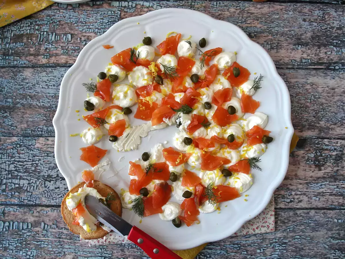 Olesan minuman beralkohol salmon asap - foto 7