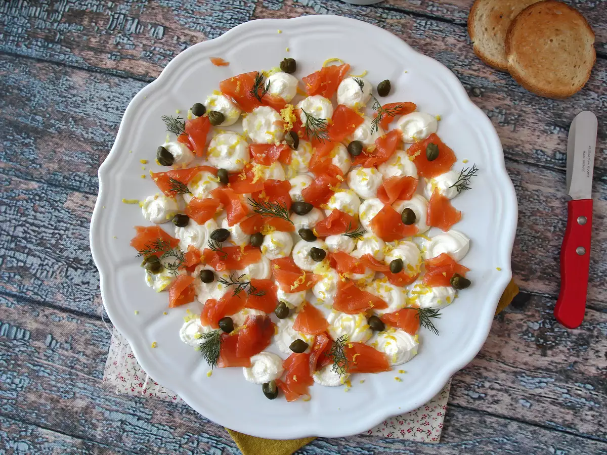 Olesan minuman beralkohol salmon asap - foto 8