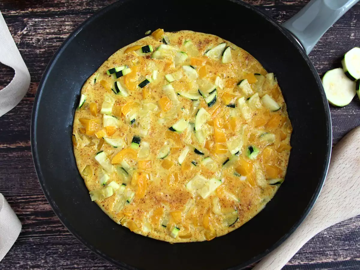 Omelet Paprika dan Zukini - foto 2