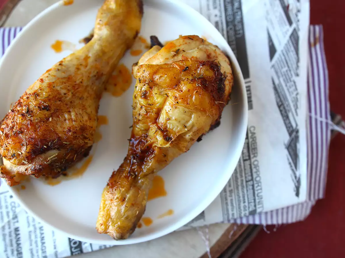 Paha ayam yang diasinkan dalam oven - sangat cepat dibuat! - foto 5