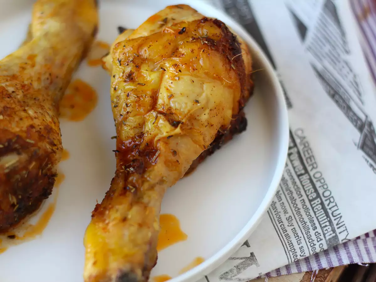 Paha Bawah Ayam Marinasi Panggang yang Cepat dan Mudah - foto 2