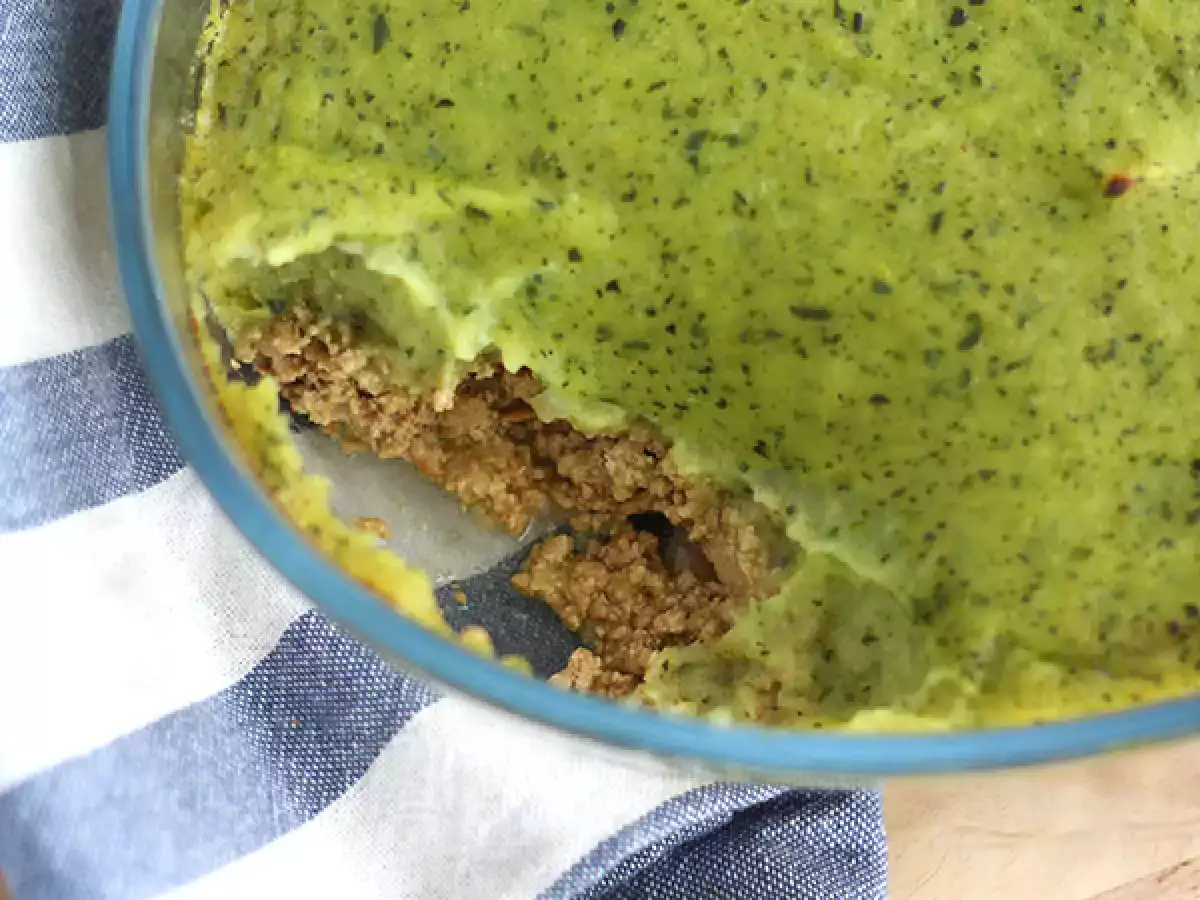 Pai gembala vegan dengan cukini dan tahu - foto 2