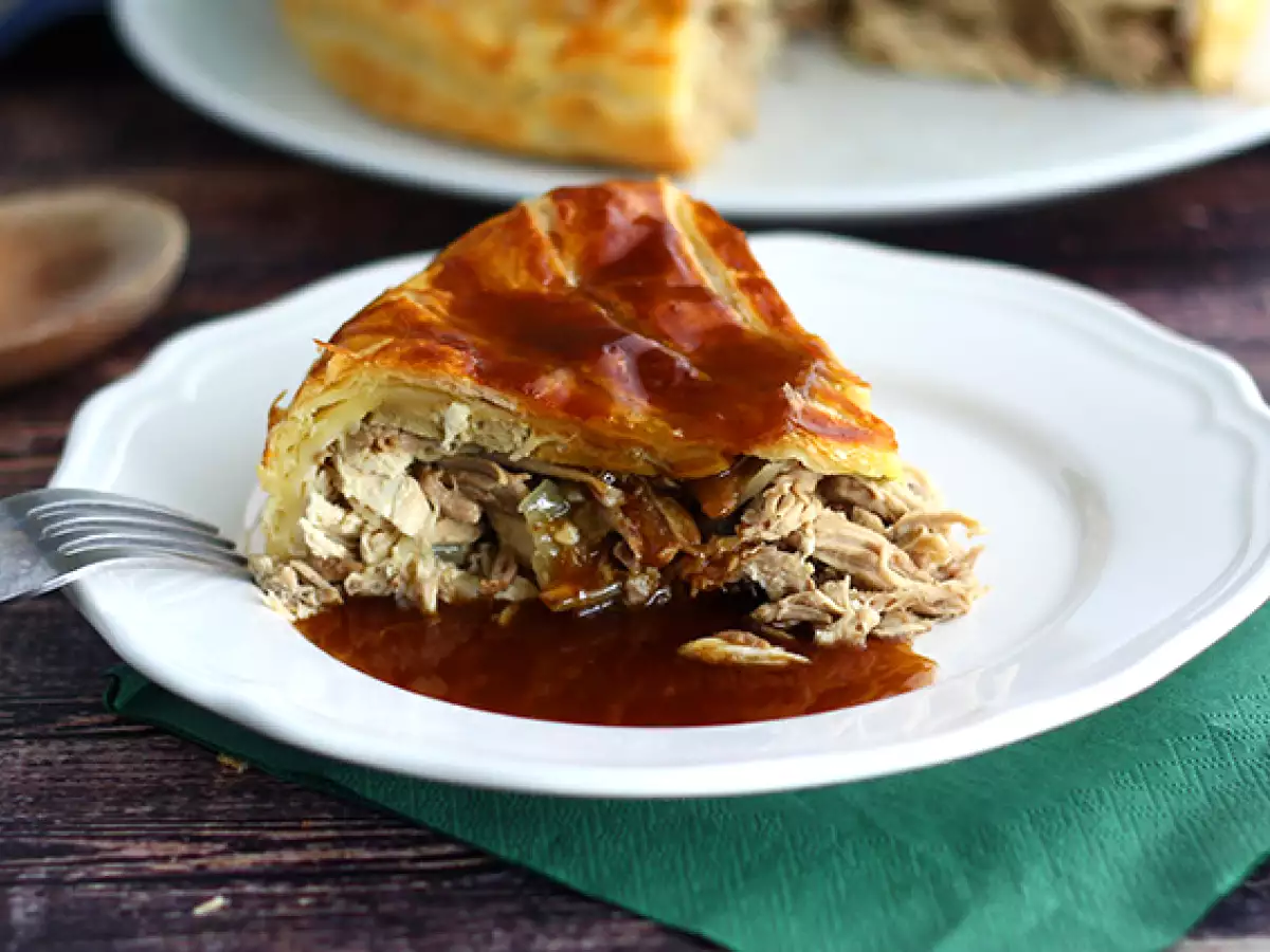 Pai unggas Guinea dengan foie gras - foto 4