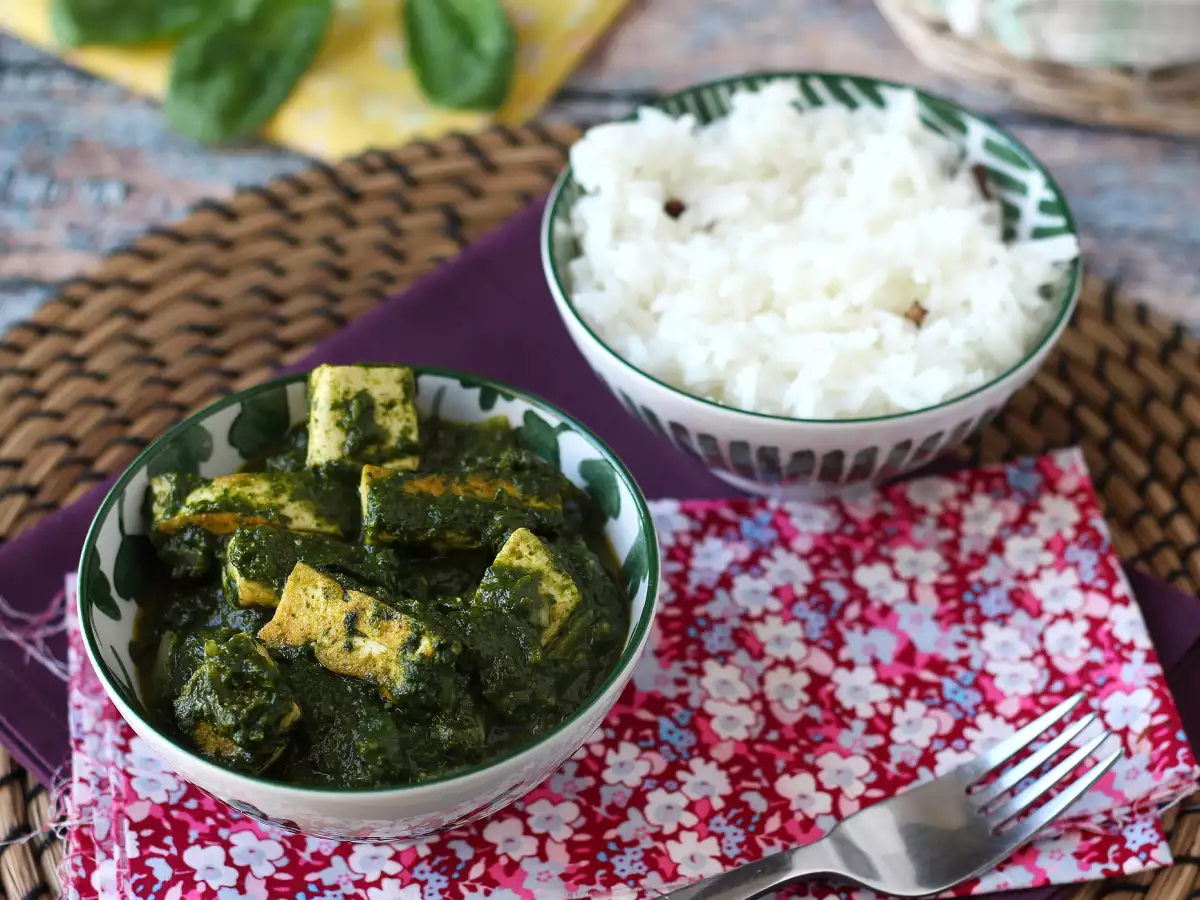 Palak tofu: kari India dengan bayam dan tahu - foto 2
