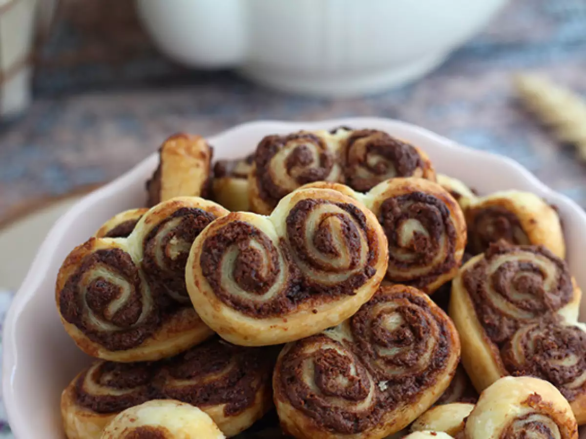 Palmier Pastry dengan Olesan Cokelat - foto 3