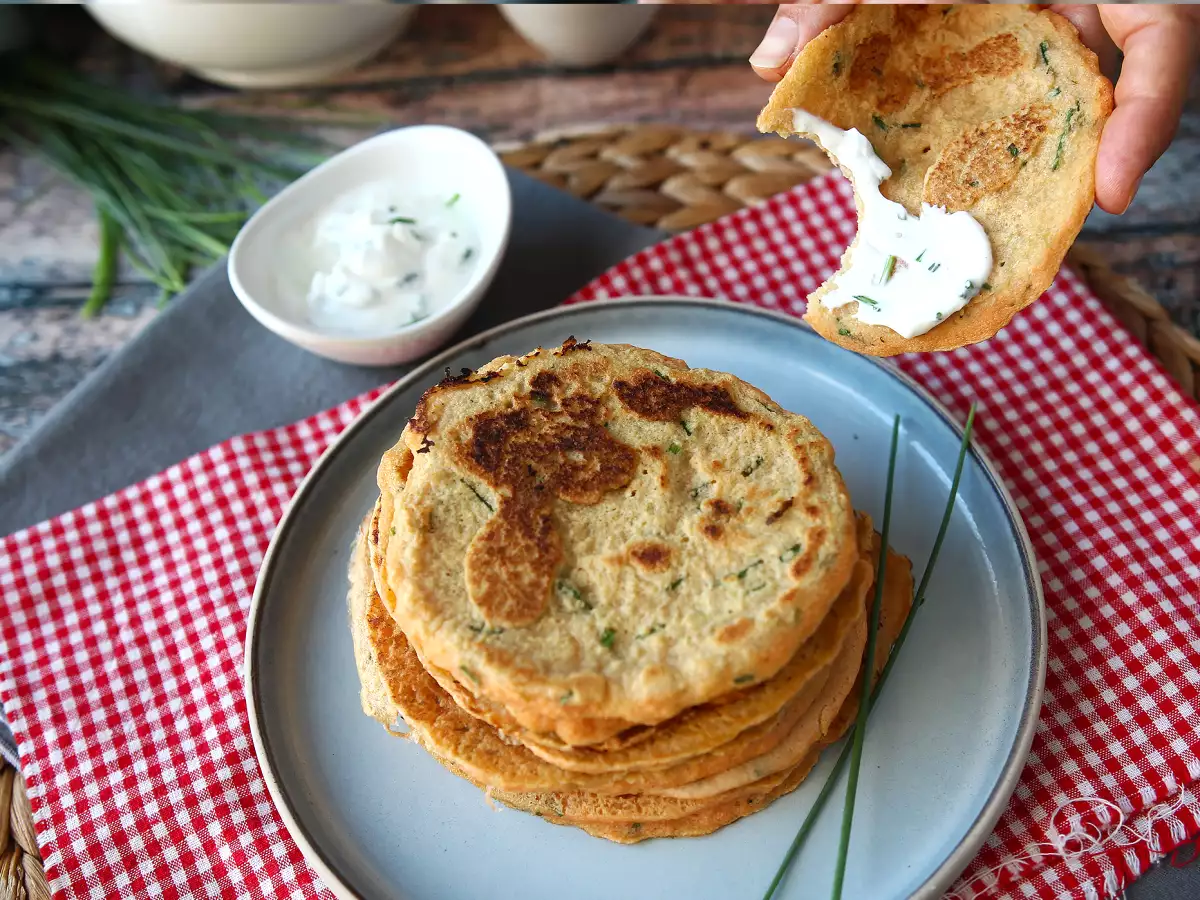 Pancake asin dengan kacang lentil merah: resep mudah dan kaya protein - foto 4
