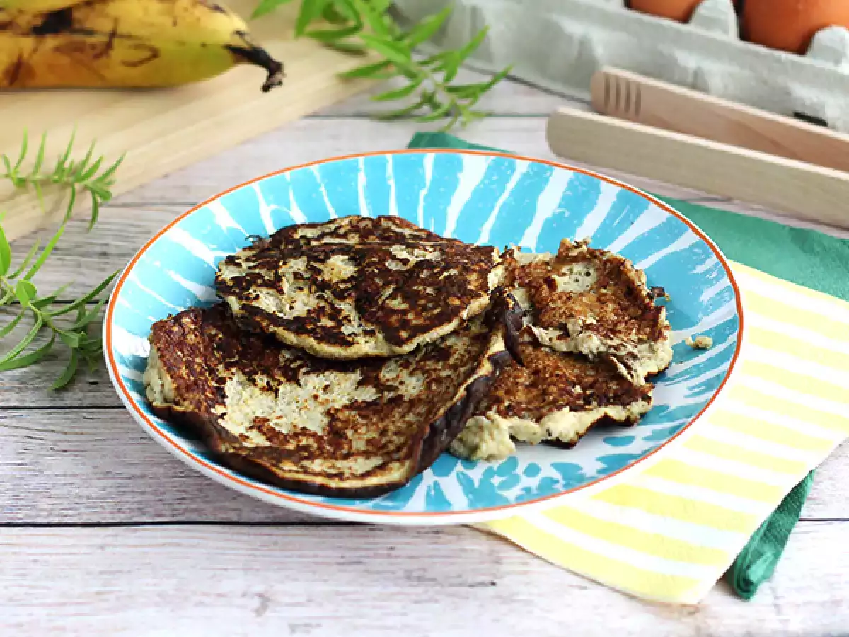 Pancake cepat bebas gluten (pisang + telur) - foto 3