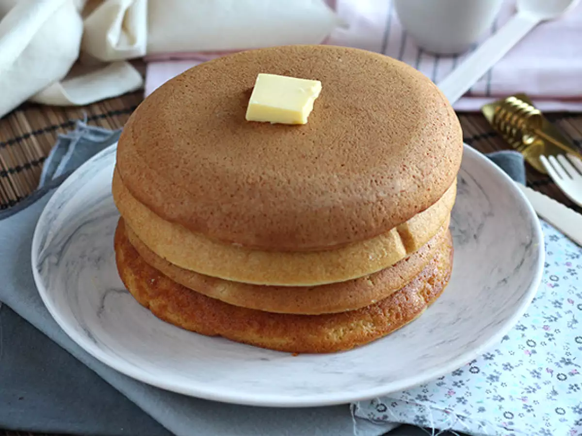 Pancake Jepang. Pancake yang lembut - foto 3